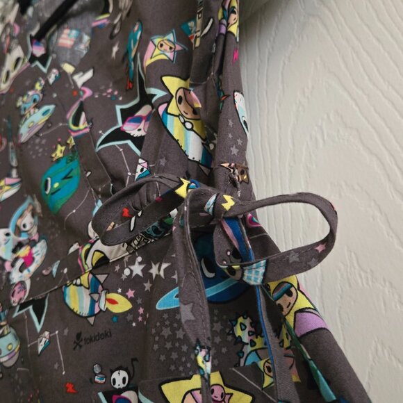 tokidoki by Koi Space Rocket Scrub Top XS - Picture 3 of 4
